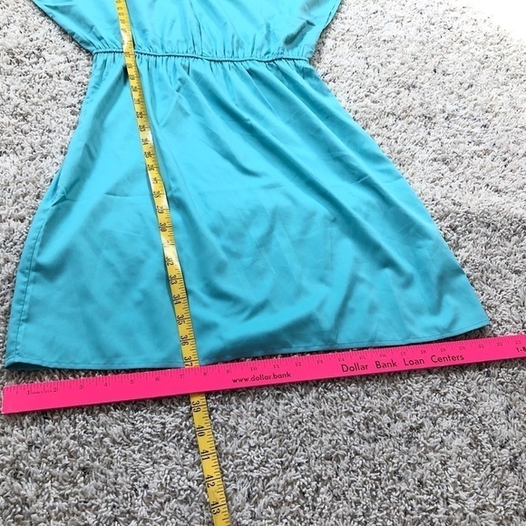 🆕 Lark & Ro batwing pullover mini v neck d… - Picture 10 of 12